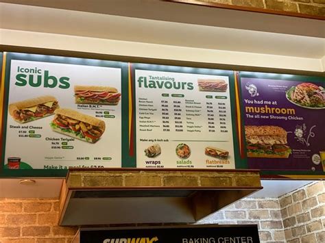 Subway, Singapore - 8 Shenton Way Axa Tower, Tanjong Pagar - Menu ...