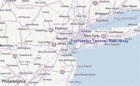 Port Newark Terminal, New Jersey Tide Station Location Guide