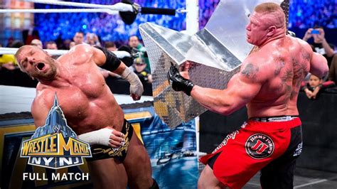 FULL MATCH - Triple H vs. Brock Lesnar – No Holds Barred Match ...