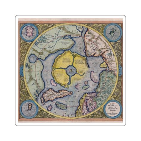 Hyperborea Map Sticker - Etsy