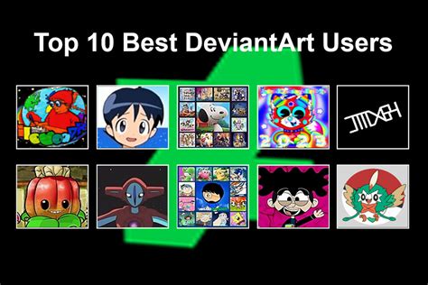 My Top 10 Best DeviantArt Users by Peytonauz9 on DeviantArt