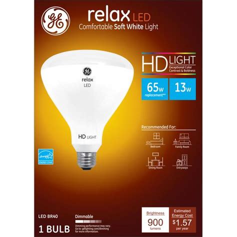 GE Relax LED 13-Watt Soft White BR40 HD Light Bulb - 68438 | Blain's Farm & Fleet