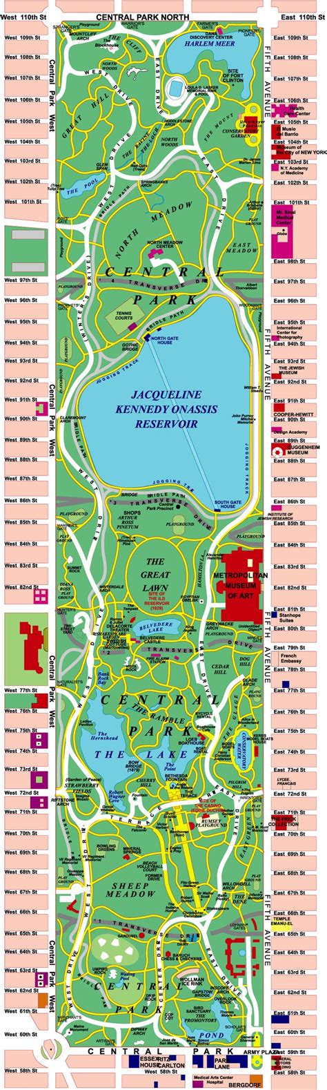 Central Park Map is a must have for nyc wedding hotel goodie bags | Misc event details - Ashley ...