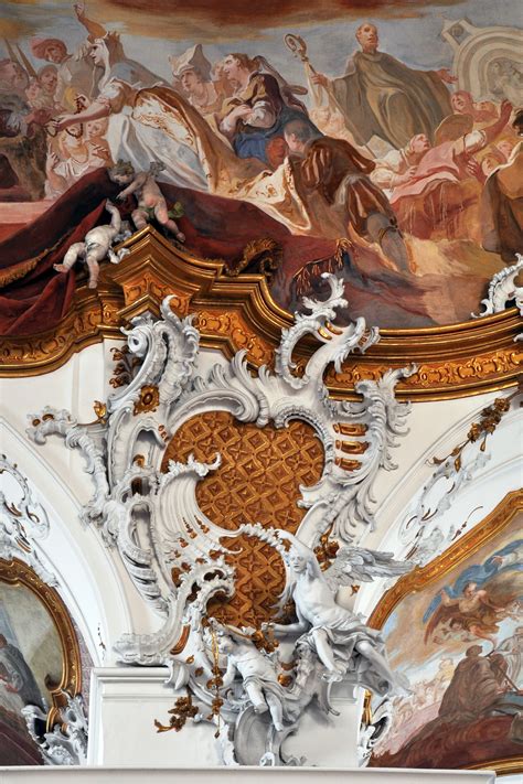 Integrated rococo carving, stucco and fresco at Zwiefalten | Rococo, Fresco, Rococo style