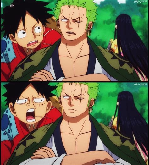 Monkey D. Luffy and Roronoa Zoro funny moment, wano #onepiece #anime # ...