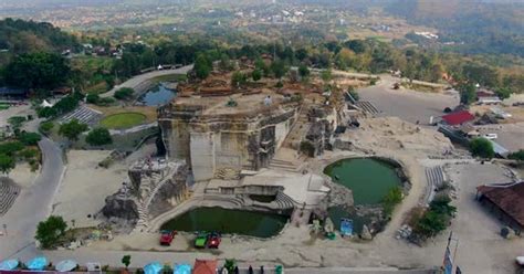 Cultural preserve of closed stone mine Breksi Cliff, Yogyakarta ...