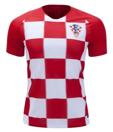 Croatia Home Football Jersey With Modric Written at Back: Buy Online at ...