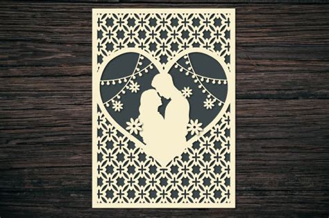 Personalised Wedding Day Card Papercut Graphic by ABStore · Creative Fabrica