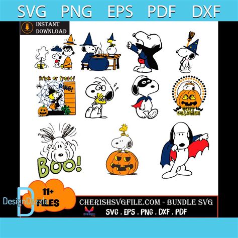 11 Files Halloween Snoopy Svg, Snoopy Halloween Bundle Svg - Inspire Uplift