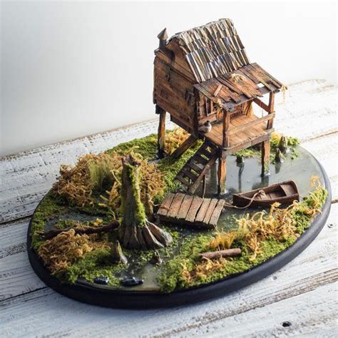 Miniature Diorama Swamp, Bayou Art, Landscape, Miniature House, Diorama Art on Etsy, $380.00 ...