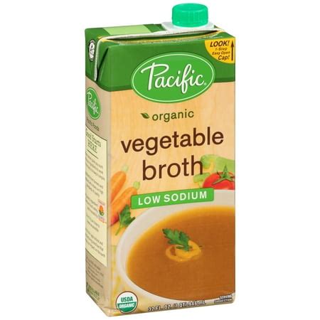 Pacific Organic Low Sodium Vegetable Broth 32 fl. oz. Carton - Walmart.com