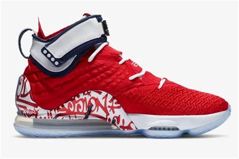 Nike LeBron 17 ‘Graffiti Fire Red’ & ‘Graffiti Cold Blue’ Release Info – Footwear News