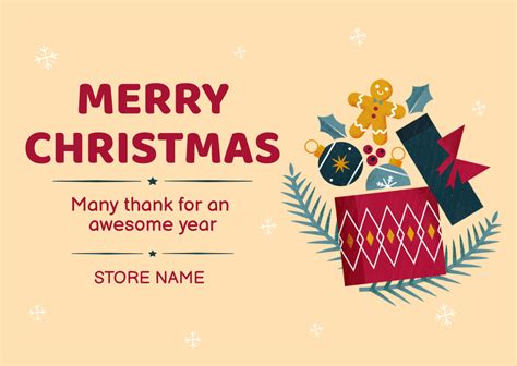 Christmas postcards Online Postcard Template - VistaCreate