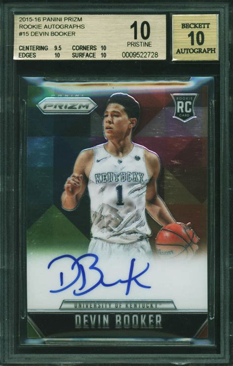 Lot Detail - 2015-16 Devin Booker Panini Prizm Rookie Autographs #15 ...