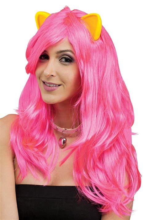 Cat Fantasy Pink Wig with Ears - Walmart.com - Walmart.com