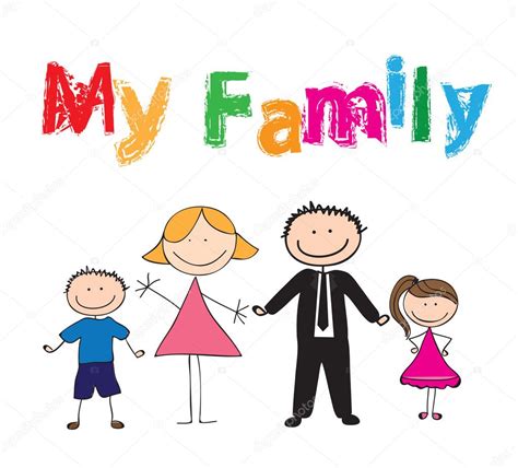 Mi familia — Vector de stock #11524552 — Depositphotos