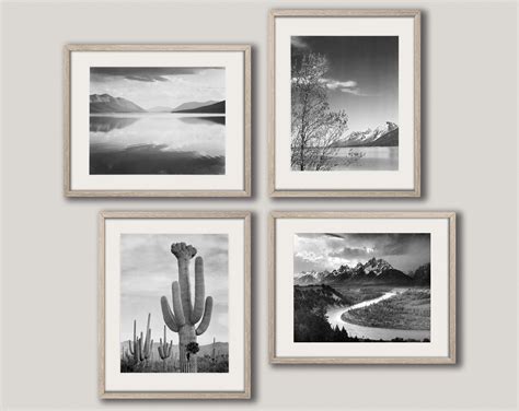 Ansel Adams Photographs Ansel Adams Prints Set of 4