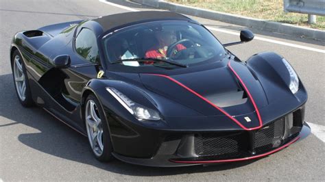 FERRARI LAFERRARI APERTA BLACK FIRST TIME ON THE ROAD - YouTube