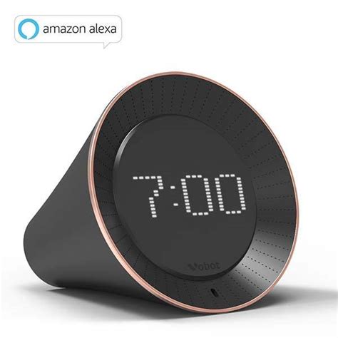 Vobot Smart Alarm Clock with Amazon Alexa and LED Display | Gadgetsin