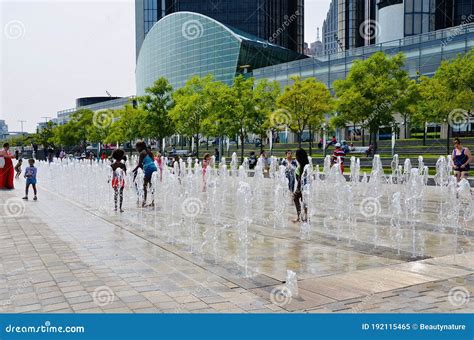 Detroit International Riverfront - RiverWalk, Michigan Editorial Image ...