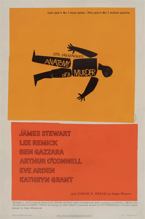 Marquee Poster | Anatomy of a Murder 1959 US 1-sheet