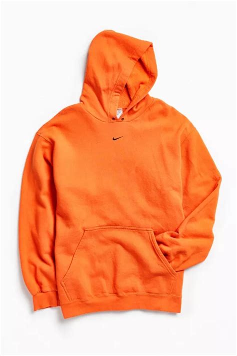 Vintage Nike Orange Logo Hoodie Sweatshirt | Urban Outfitters