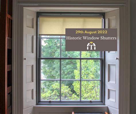 Historic Window Shutters - Timeless Sash Windows