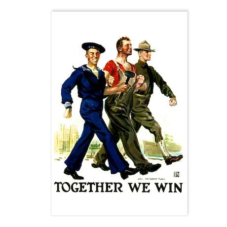 Together We Win Postcards (Package of 8) by shoptillyourock