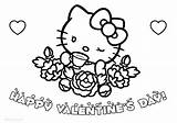 Hello Kitty Valentine Coloring Pages sketch template
