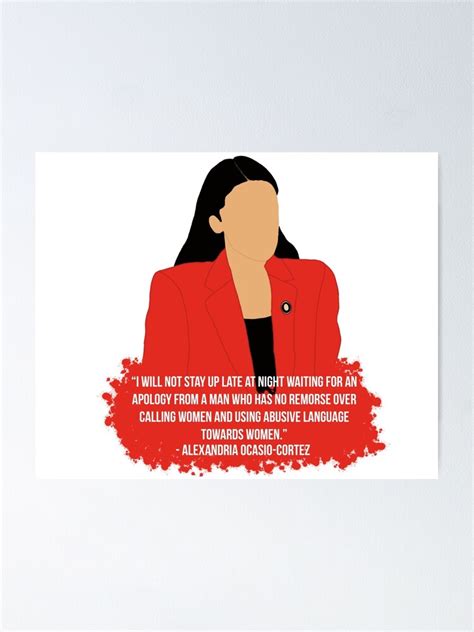 "Alexandria Ocasio-Cortez Speech" Poster for Sale by ismuggleturtles | Redbubble