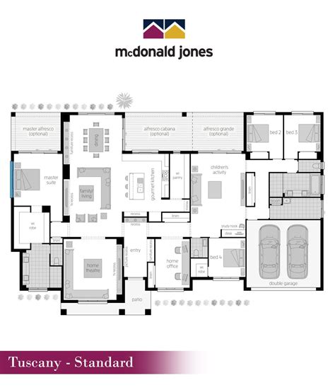 Tuscany - Floor plan -Offering the welcoming blend of indoor/outdoor living and a choice of ...