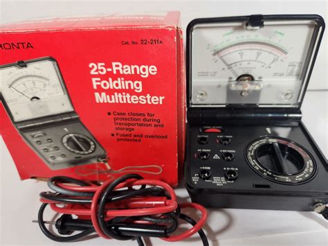 Vintage Micronta 22-211A Handheld Portable Multimeter with leads in orig box for Sale ...