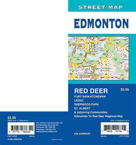 Edmonton / St. Albert / Sherwood Park / Red Deer, Alberta Street Map ...