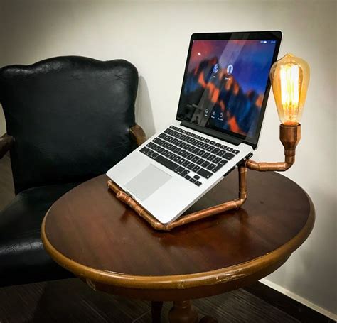 Industrial Laptop Stand Desk Lamp | Dimmable light bulbs, Laptop stand, E27 light bulb