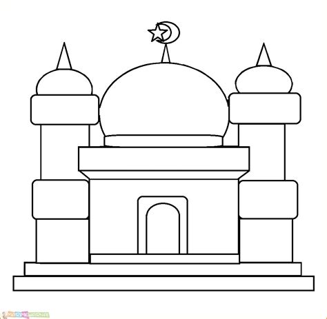 20+ Gambar Masjid Untuk Anak, Konsep Terkini!