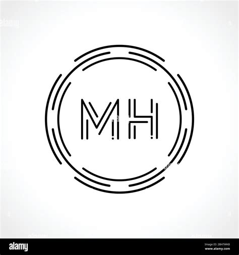 Initial MH letter Logo Design vector Template. Abstract Letter MH logo Design Stock Vector Image ...