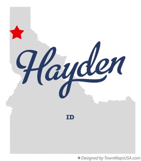 Map of Hayden, ID, Idaho