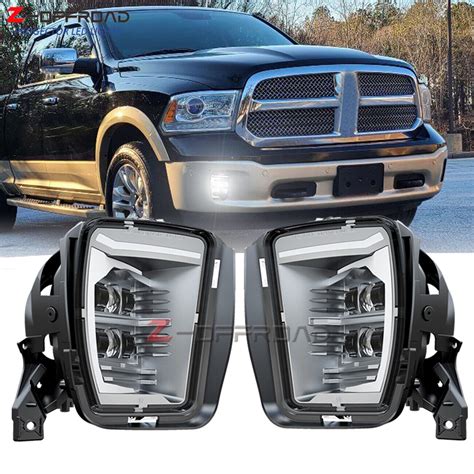 LED Fog Lights For Dodge Ram 1500 Accessories 2013 2014 2015 2016-2018 with DRL | eBay