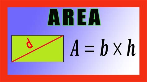 👉 Area de un Rectangulo con Diagonal Area de un rectangulo - YouTube