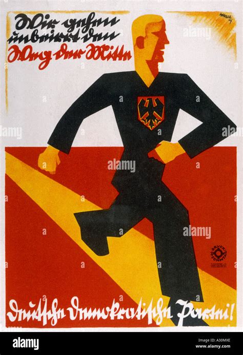 German Poster 1924 Stock Photo - Alamy