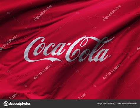 Valencia Spain March 2023 Waving Flag Coca Cola Logo High – Stock Editorial Photo © lakasa ...