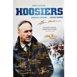 Gene Hackman and Hoosiers cast 11x17 Poster Photo