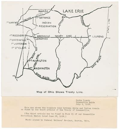 Treaty of Greenville Map - Removal: Ohio's Treaty Tribes