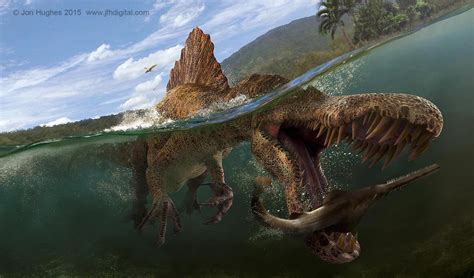 Spinosaurus swimming | Dinosaur pictures, Animals, Prehistoric animals