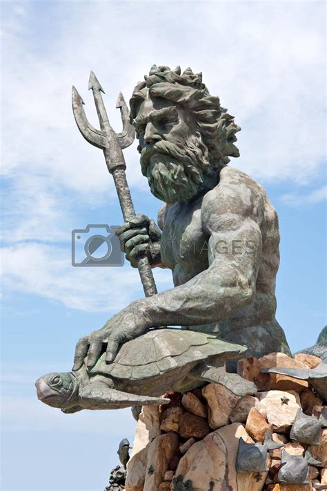 Large King Neptune Statue in VA Beach by graficallyminded Vectors ...