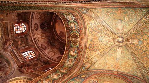 Byzantine Mosaics in the Basilica Church of San Vitale in Ravenna