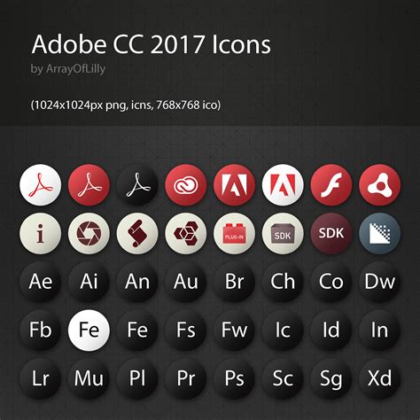 Adobe CC 2017 Icon Pack (Update!) – ArrayOfLilly.com