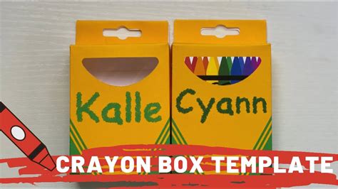 Crayon Box Template | Make it with Cricut | Tam’s Sweet Life - YouTube