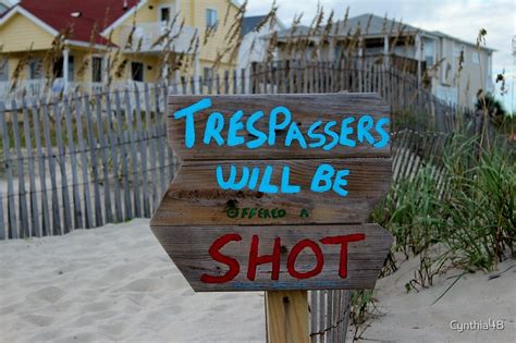 "Funny Beach Sign" by Cynthia48 | Redbubble