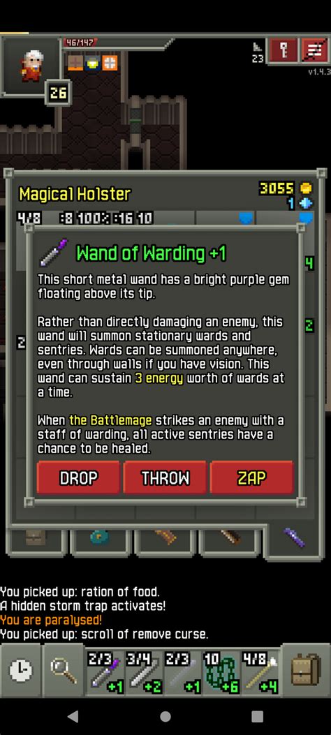 how does one properly use a a wand of warding? what is correct situations for it : r/PixelDungeon